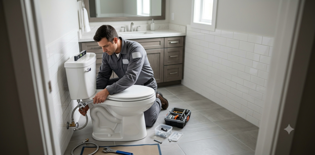 Toilet repair in Greensboro NC - fixing a running toilet