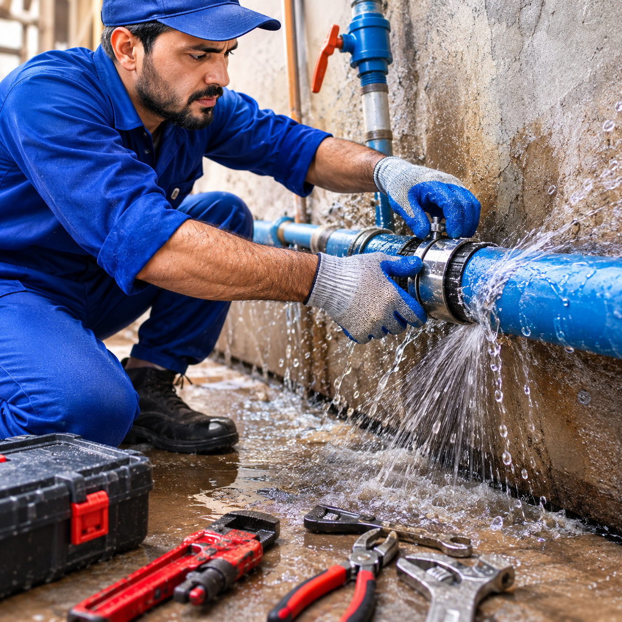 Burst pipe repair