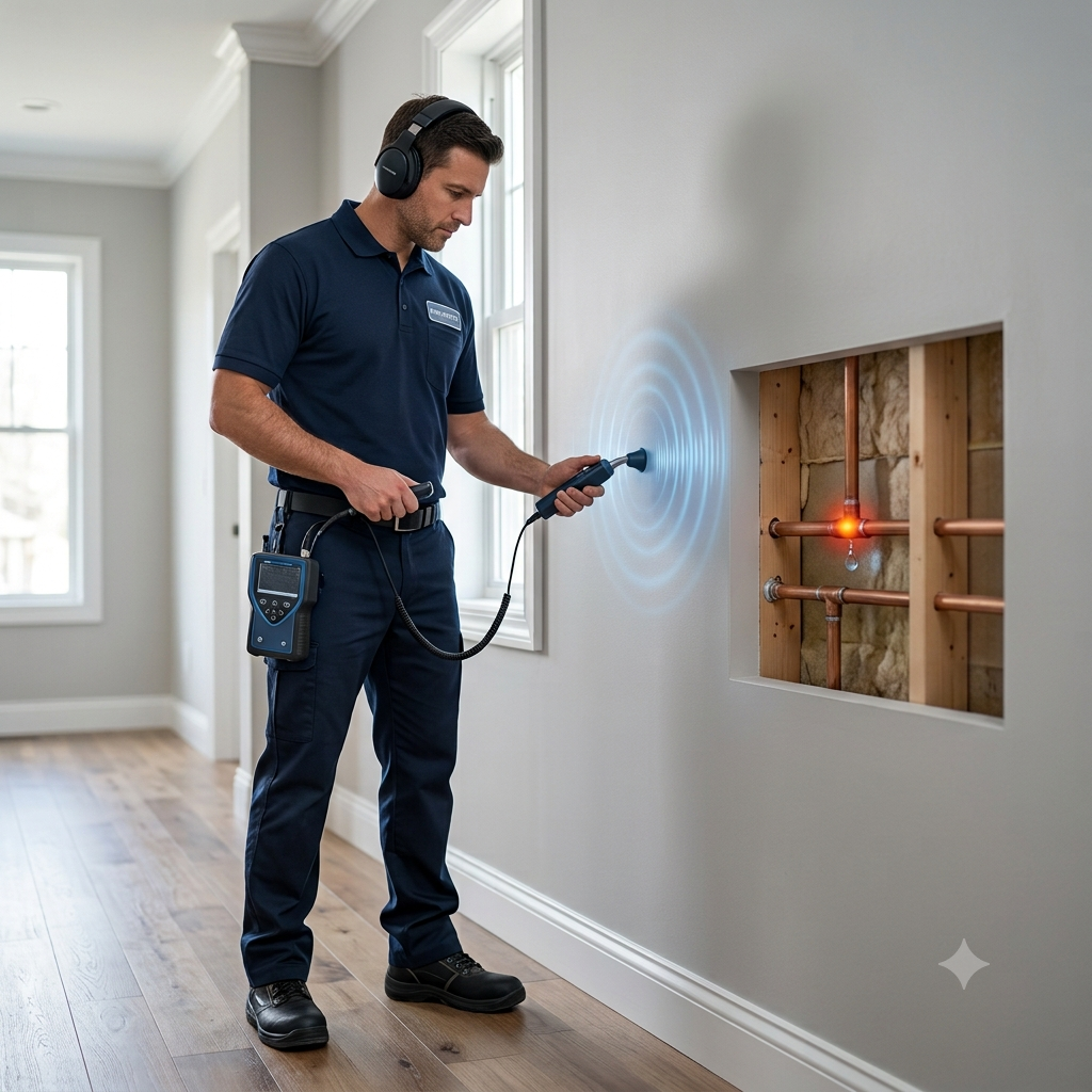 Hidden pipe leak detection