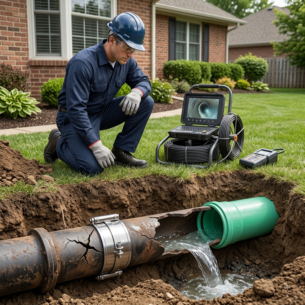 Sewer line repair and replacement